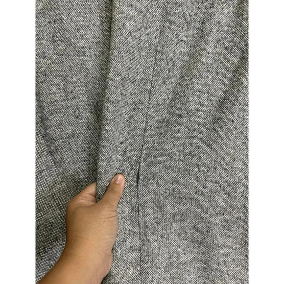 CROSS COUNTRY Vintage Women Gray Wool Blend Blazer Jacket Velvet Trim Office 20T - Picture 7 of 10